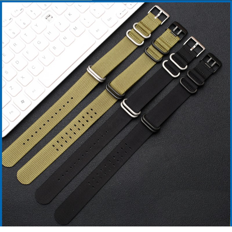 Hot Top Nylon NATO Watch Strap for L-uminox 3051 3150 Watchband 22mm 23mm Black Green Watch Band Waterproof Sport Zulu Strap