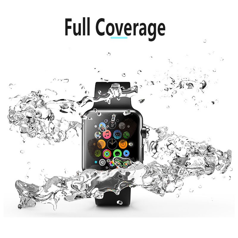 Screen Protector Clear Full Coverage Protective Film for iWatch 6 5 4 40mm 44mm No Tempered Glass for Apple Watch 3 2 38mm 42mm