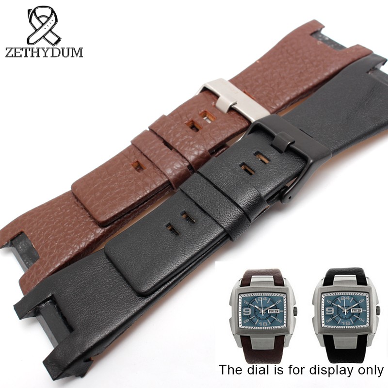 High Quality Genuine Leather Bracelet Band 32*18mm Watch Strap For Diesel Watch Band For DZ1273 DZ1216 DZ4246 DZ4247 DZ287 Strap