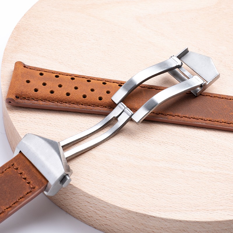 Cowhide Watch Band 22mm 24mm Watchband Fit For Tag Strap Heuer Watchband Genuine Crazy Horse Leather Bracelet Carrera