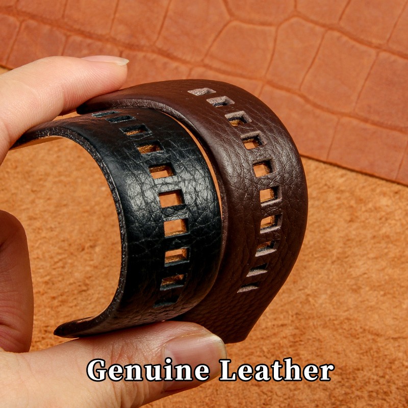 Genuine Leather Watchband Strap 22 24 26 27 28 30mm Diesel Watch Band Watches DZ4386 1657 1399 1206 4323 Black Band