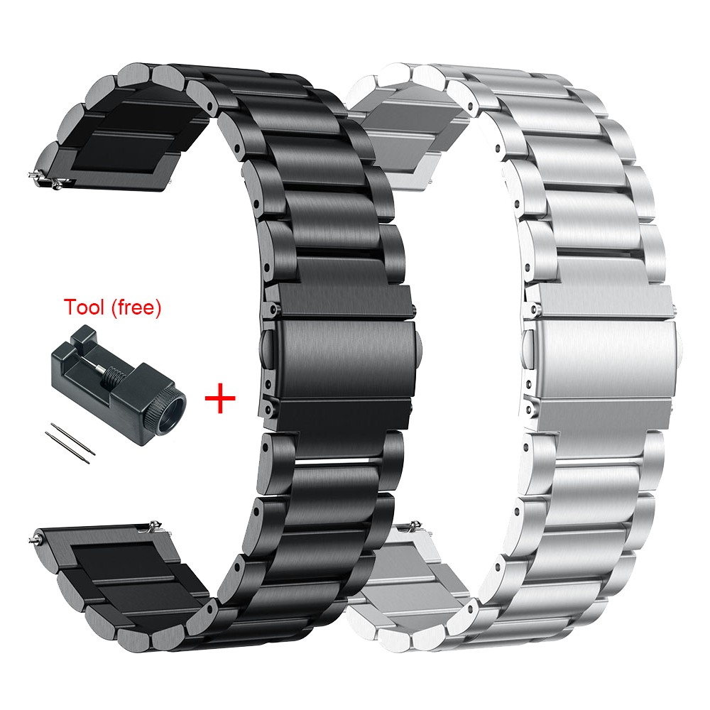 For Xiaomi Huami Amazfit GTR 47mm 42mm Wrist Strap Metal Bracelet Band For Amazfit Stratos 2 3 Amazfit GTS Watchband 20mm 22mm