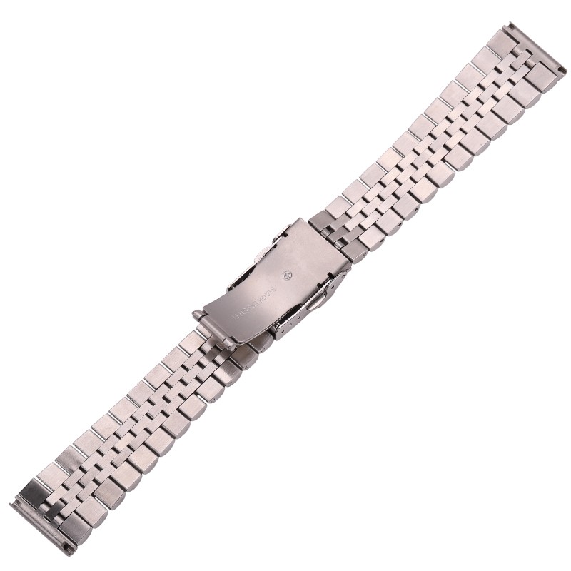 Stainless Steel Watchbands Women Men Bracelet 18mm 20mm 22mm 24mm Silver Straight End Watch Band Strap Watch Accessories