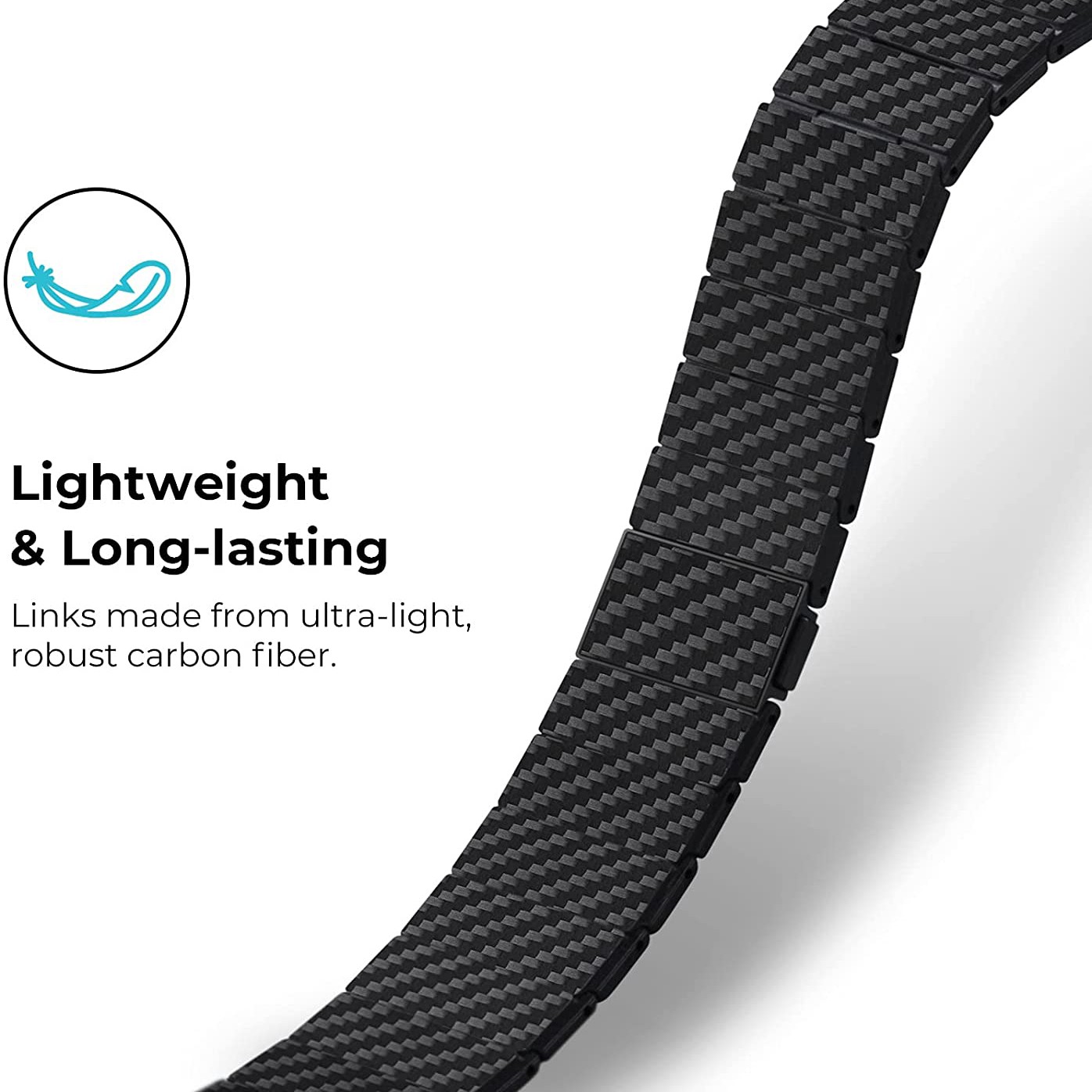 Carbon Fiber Strap for Apple Watch Band 45mm 41mm 44mm 40mm 42mm 38mm Lightweight Connect Bracelet Strap iWatch Series 5 4 3 6 SE 7