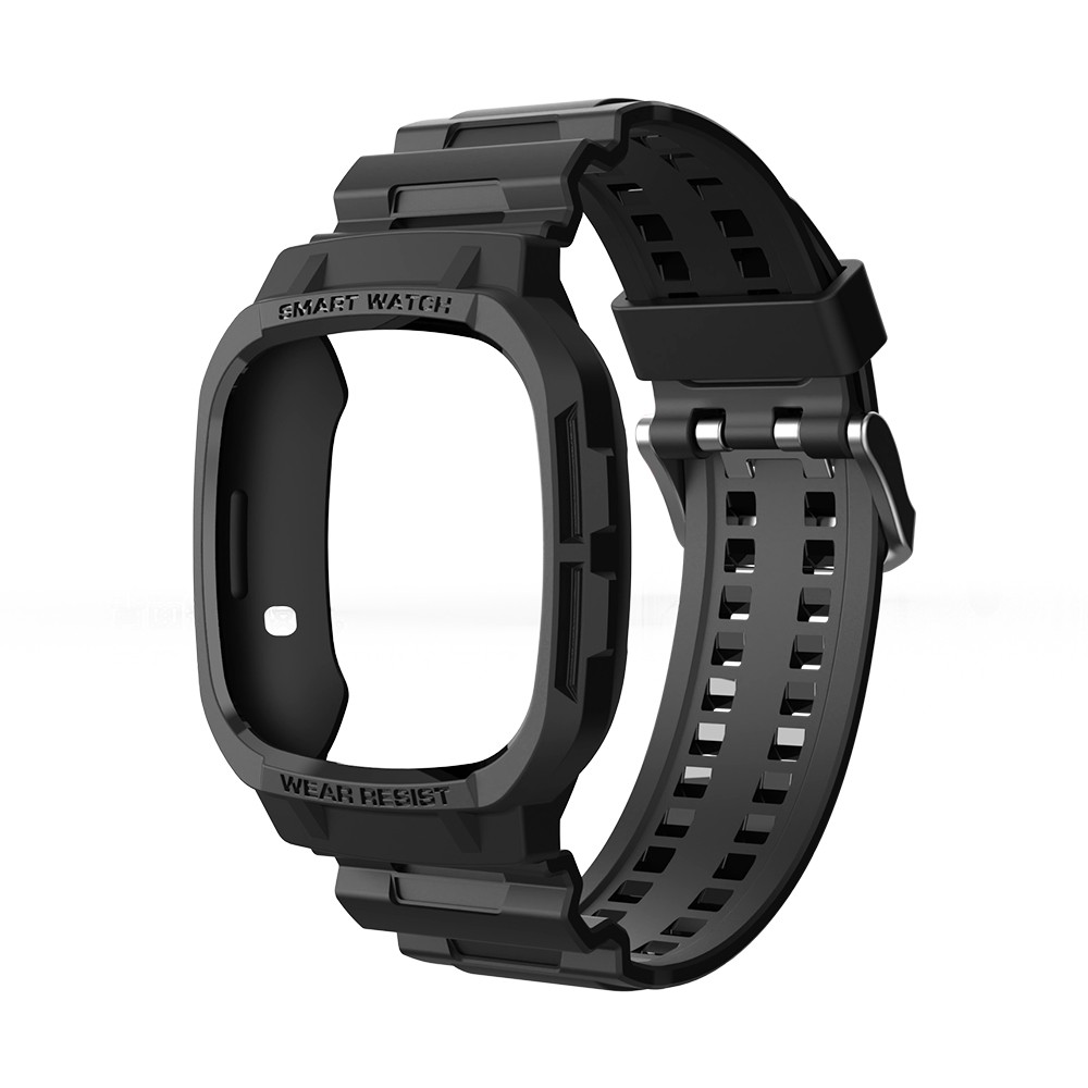 الساعات ل Fitbit Versa3 تحسس حزام ساعة اليد الفرقة حالة درع الوفير سوار الرياضة بولي TPU شل معصمه اكسسوارات