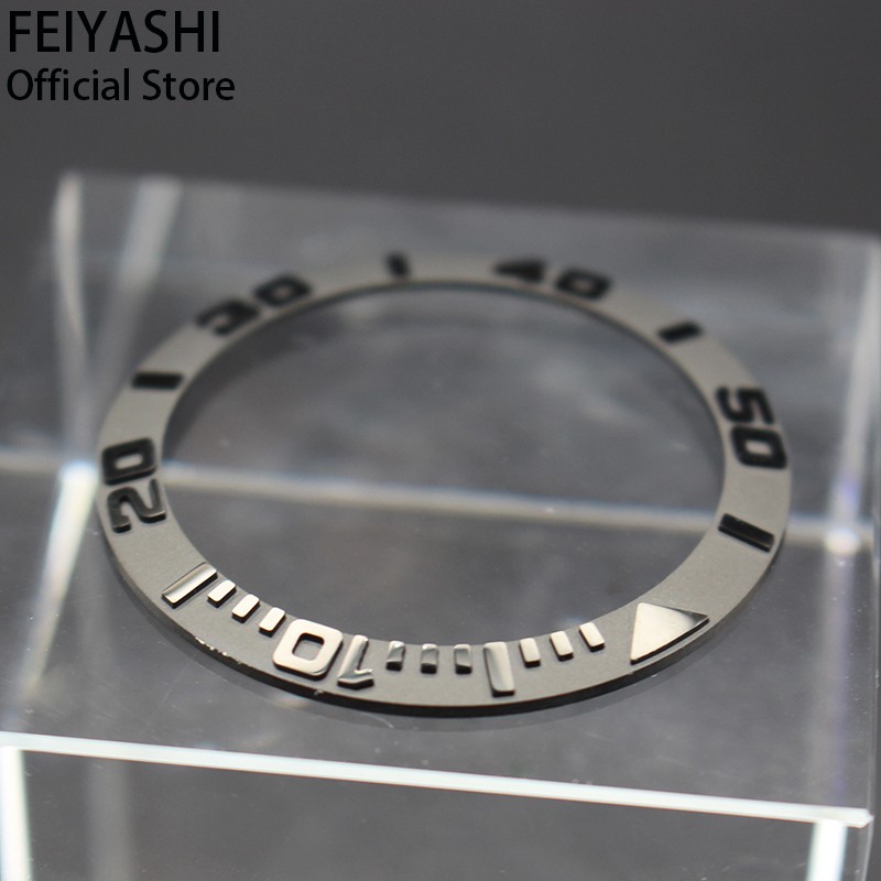 FEIYASHI 38mm Black Ceramic Bezel Insert Men Watches Rings for 40mm Submarine Daytona Yacht-Master Cases Accessories Parts