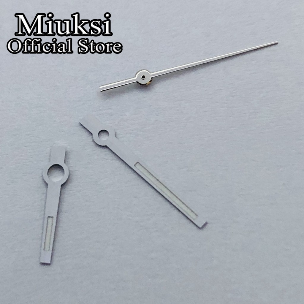 Miuksi Watch Silver Hands Green Luminous Hands Fit NH35 NH36 ETA 2824 2836 Miyota 8205 8215 821A Mingzhu 2813 3804 Movement