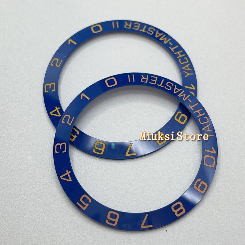 38mm/42mm Watch Bezel Yacht-Master II Sub Blue Ceramic Watch Bezel Replacement Part Accessories