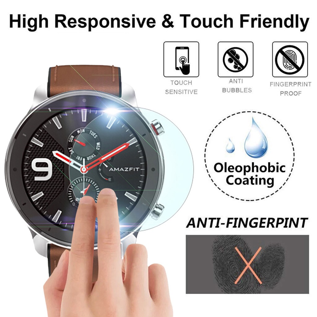 3/5 Pack Watch Screen Protectors Explosion-proof TPU Screen Protector Protective Film for AMAZFIT GTR Smart Watch 47mm Smartwatch 42mm