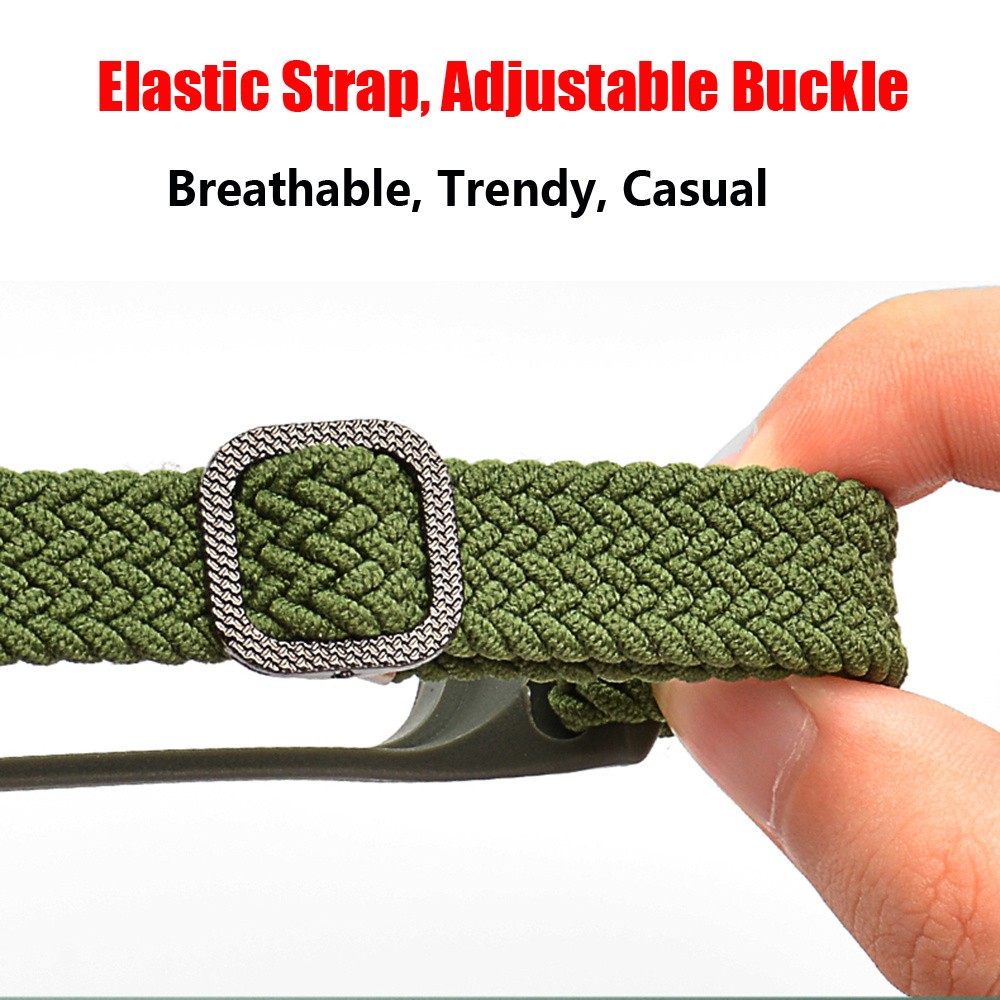 ZHIX Elastic Adjustable Nylon Braided Bracelet for Mi Band 6 Strap Miband 4 3 correa Wristband for Xiaomi Mi Band 5 Strap