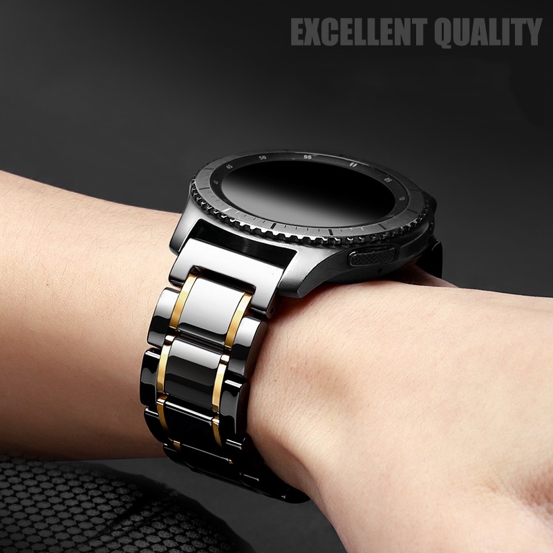 22mm Ceramic Band for Samsung Galaxy Watch 46mm Gear Strap S3 Frontier Watches Bracelet Huawei Watch GT 2 Strap 46 GT2 22mm