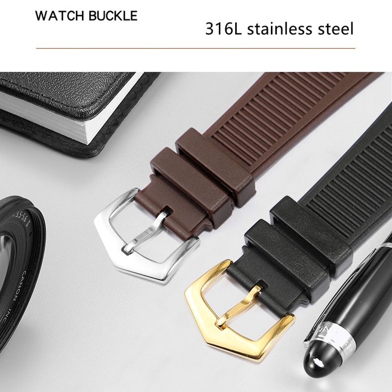 High Quality 25mm Rubber Silicone Watch Strap for Patek PP 5711/5712G Nautilus Wristband Men Women Dedicated Prong Bracelet