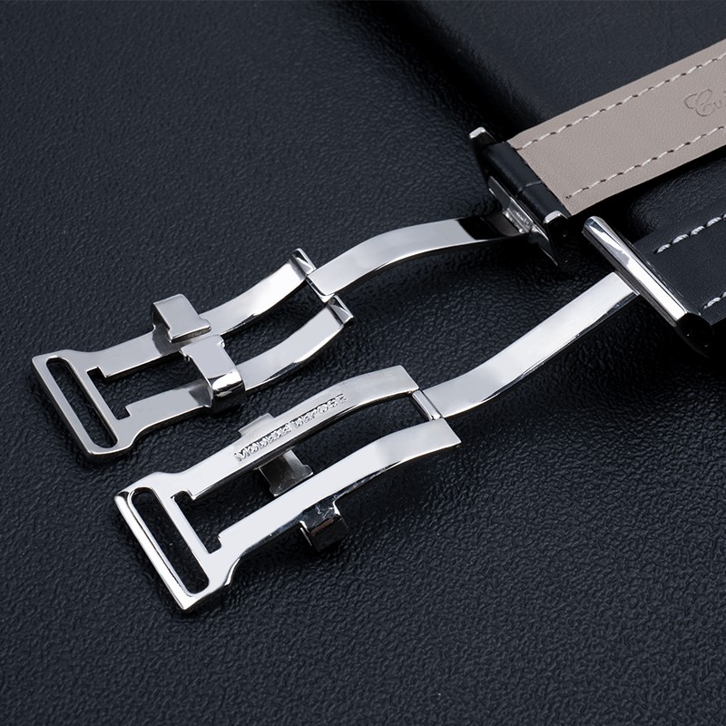 Soft calfskin watch strap 20mm 22mm 24m band for Breitling watchband avenger/navitimer premier bracelet folding buckle