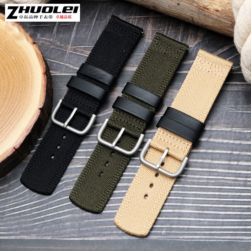 For Casio PRG-600YB PRG-650 PRW-6600 GA2000 Nylon Strap Waterproof Wrist Watch Band Nylon Bracelet Watch Band Longer Strap 24mm