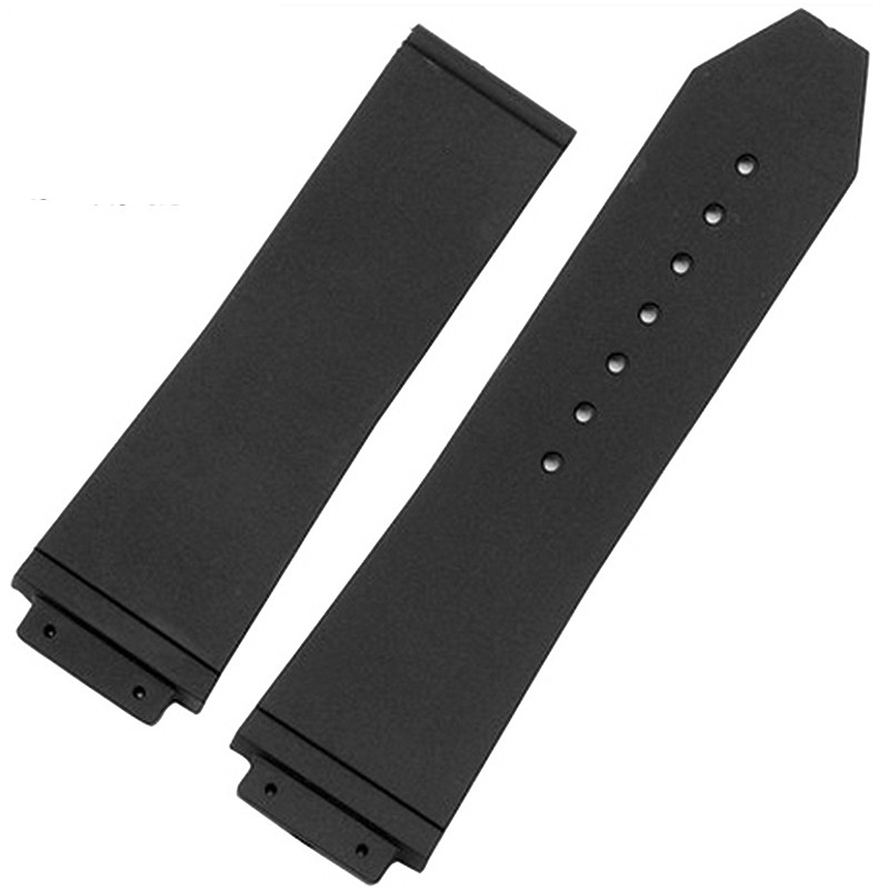 Specific Brand Male Strap For HUBLOT Hublot Rubber Rubber Strap Watch Accessories Black 25*19mm
