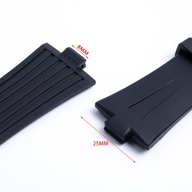 25mm*8mm Top Quality Rubber Silicone Watchband For Vacheron Constantin Offshore Watch Bnad Black Blue Waterproof Sport Strap