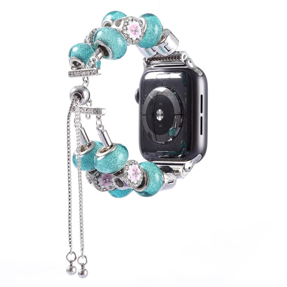 DIY Diamond Strap for Apple Watch 7 45mm 41mm Metal Charm Bracelet Band for iWatch Series 6 5 4 3 SE 44mm 42mm 40mm 42mm Korea