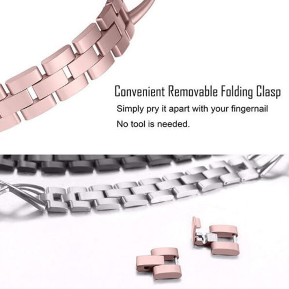 Luxury Band Bracelet Accessories Watch Strap Solid Unisex With Diamonds Wear Resistance Adjustable Fashion Business For IWatch