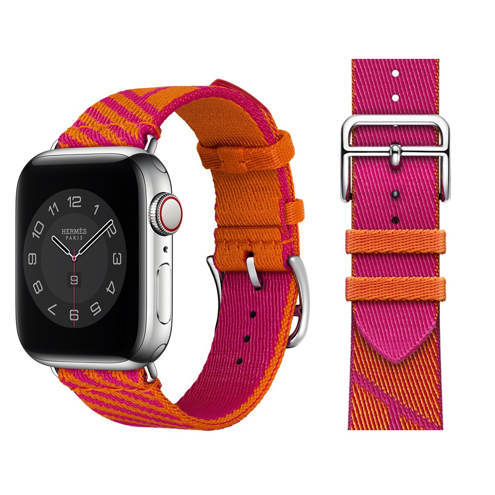 Nylon Strap for Apple Watch Band 44mm 45mm iWatch 38mm 42mm 44mm Jump One Round Bracelet for Apple Watch 7 6 5 4 3 SE