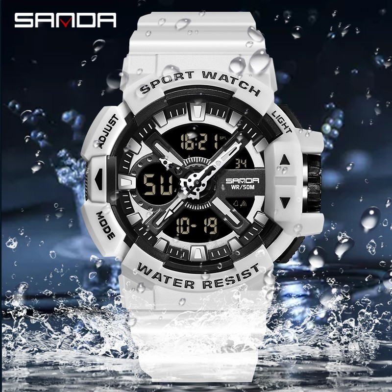 SANDA 2022 Luxury Brand Men Watches Military 50M Waterproof Wristwatch Quartz Watch for Men Clock relogio masculino