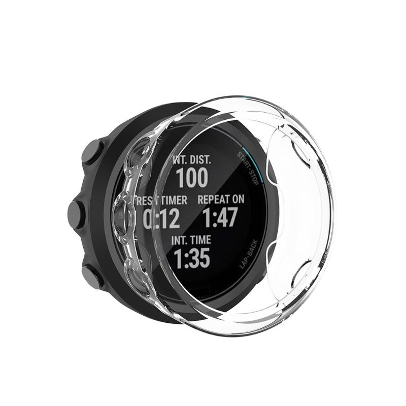 Soft Ultra-thin TPU Case Cover Silicone Protector Shell for Garmin Swim 2 Smart Watch Accessories