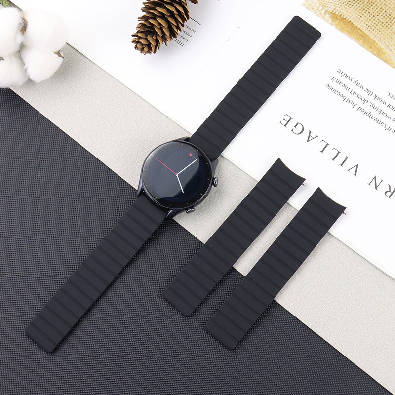 20mm Watch Strap For Samsung Galxy Watch 4 / Classic 44mm 40mm 46mm Original Silicone Wristband Bracelet Galaxy Watch 4 Strap