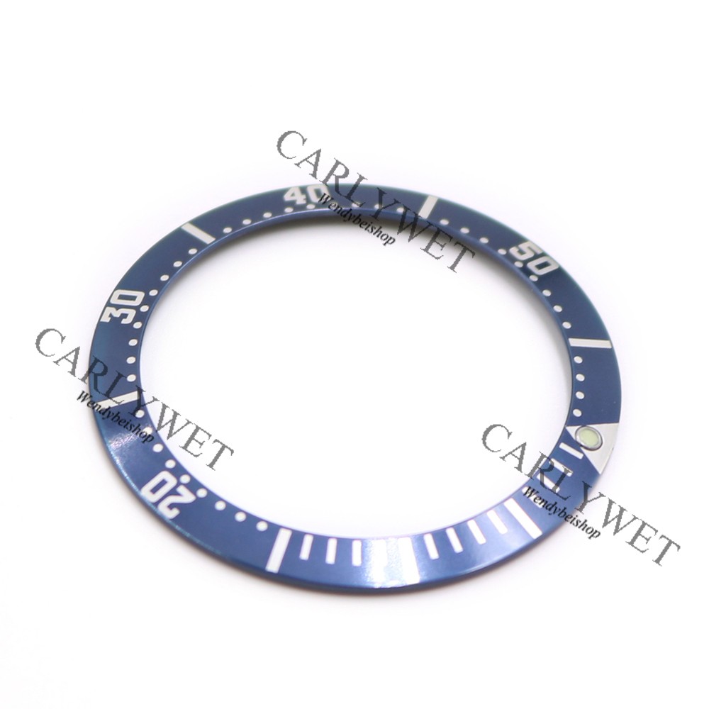 Rolamy wholesale high quality aluminum dark blue with white writing watch bezel insert for Omega Seamaster 2220