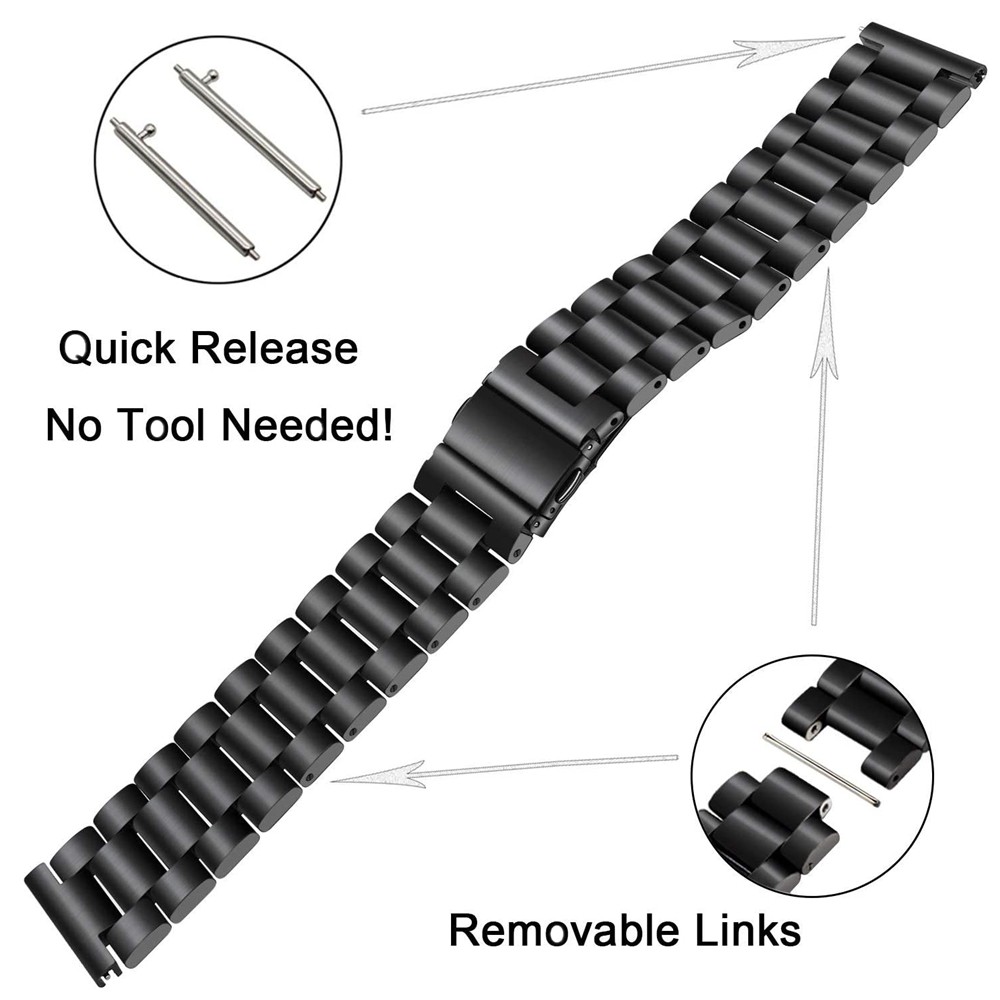 22mm Metal Strap For Samsung Galaxy Watch 3 4 Band Stainless Steel Mesh Bracelet For Apple Watch Series 7 6 5 4 3 2 SE Wristband