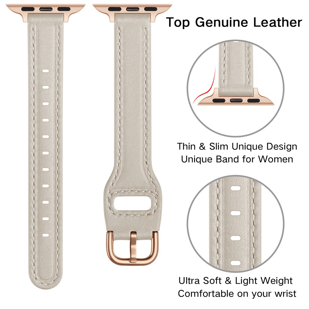 Leather Watch Wrist Strap for Apple Watch Series Band 7 6 4 5 3 SE Bracelet for iWatch 41mm 45mm 38mm 42mm 40mm 44mm Watchbands