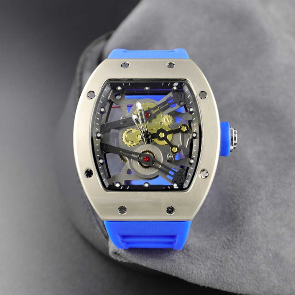 2021 Brand RM Casual Men's Watch Sports Wristwatch Man Carbon Cellulosic Watches Fashion Silicone Woman Quartz Hollow Out Watches