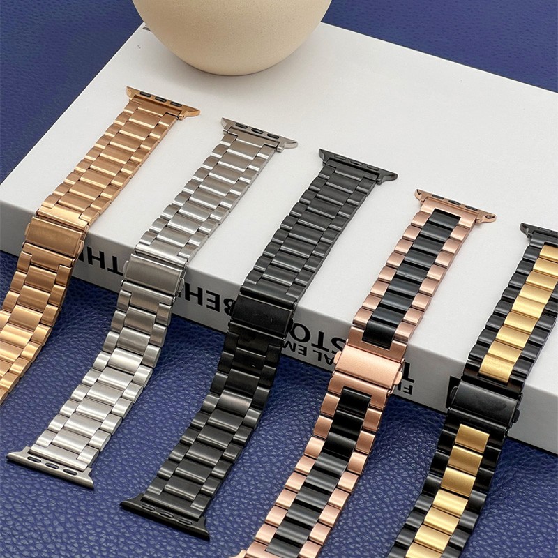 Metal Strap for Apple Watch Band 44mm 42mm 40mm 38mm 41mm 45mm Stainless Steel Bracelet for iWatch Series 7 6 SE 5 3 Accessories