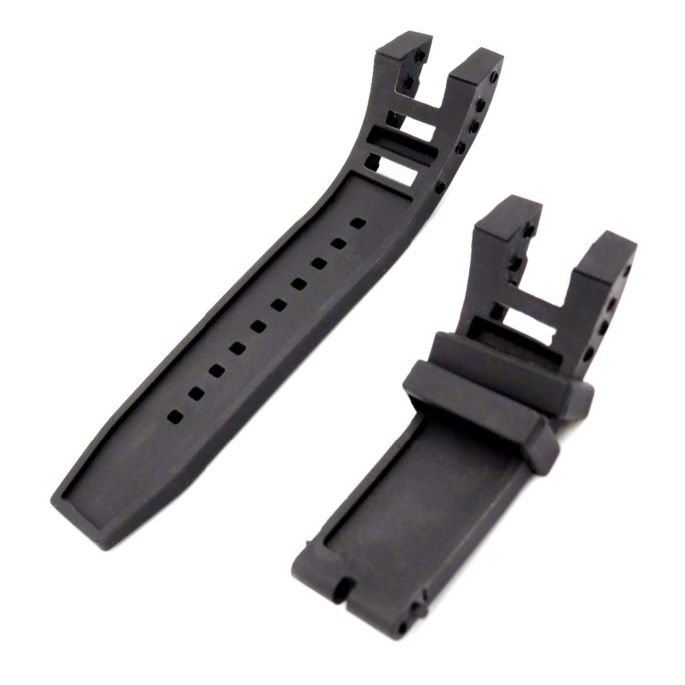 CARLYWET RU Stock New Style Men Women Black Strap Silicone Rubber Replacement Watch Band Strap Special Popular