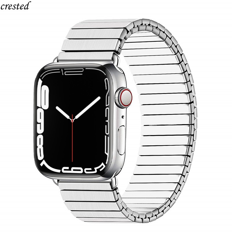 strap for apple watch band 44mm 40mm 42mm 38mm elastic metal smart watch strap band accessories for apple watch se 4 5 6 se 7