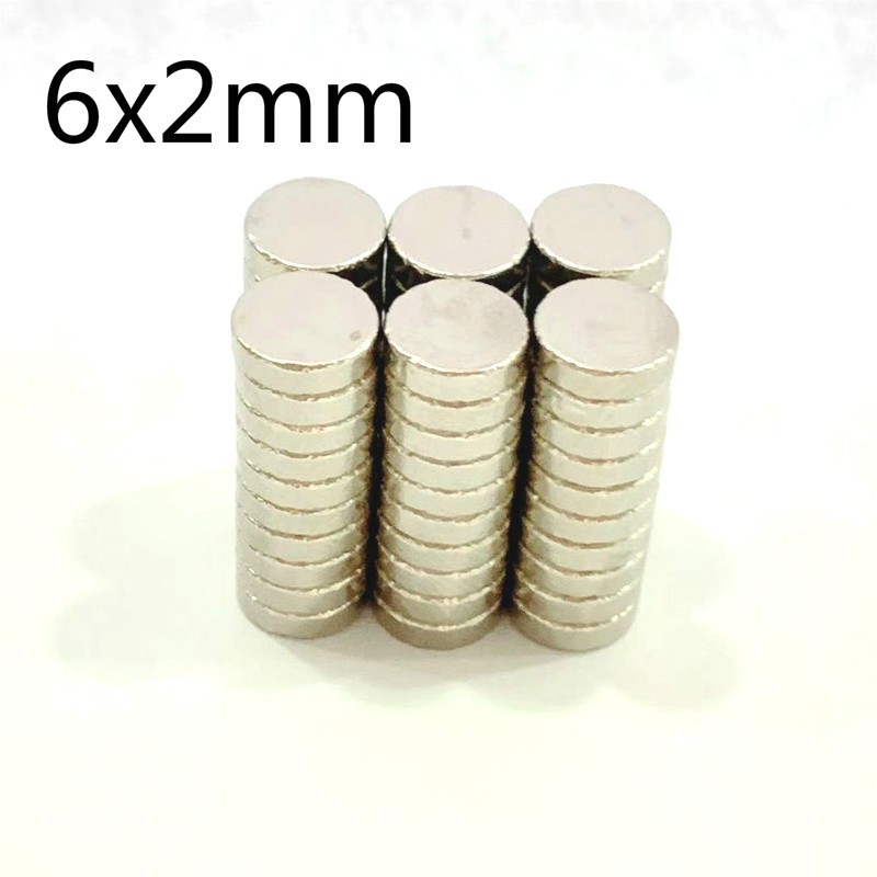 10-50pcs Small Round Magnets Strong Magnet Rare Earth Neodymium Magnet 6mm Diameter 1/1.5/2/3/4/6/8/10/15/20mm Thick