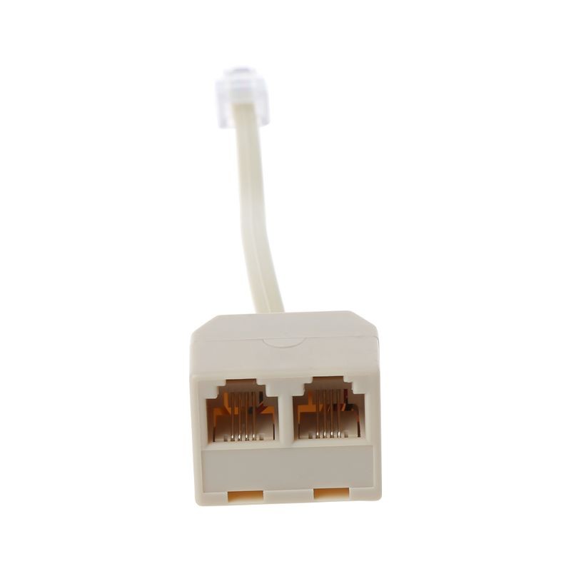 Phone Splitter RJ11 6P4C 1 Male to 2 Female RJ11 to RJ11 Splitter Phone Charger