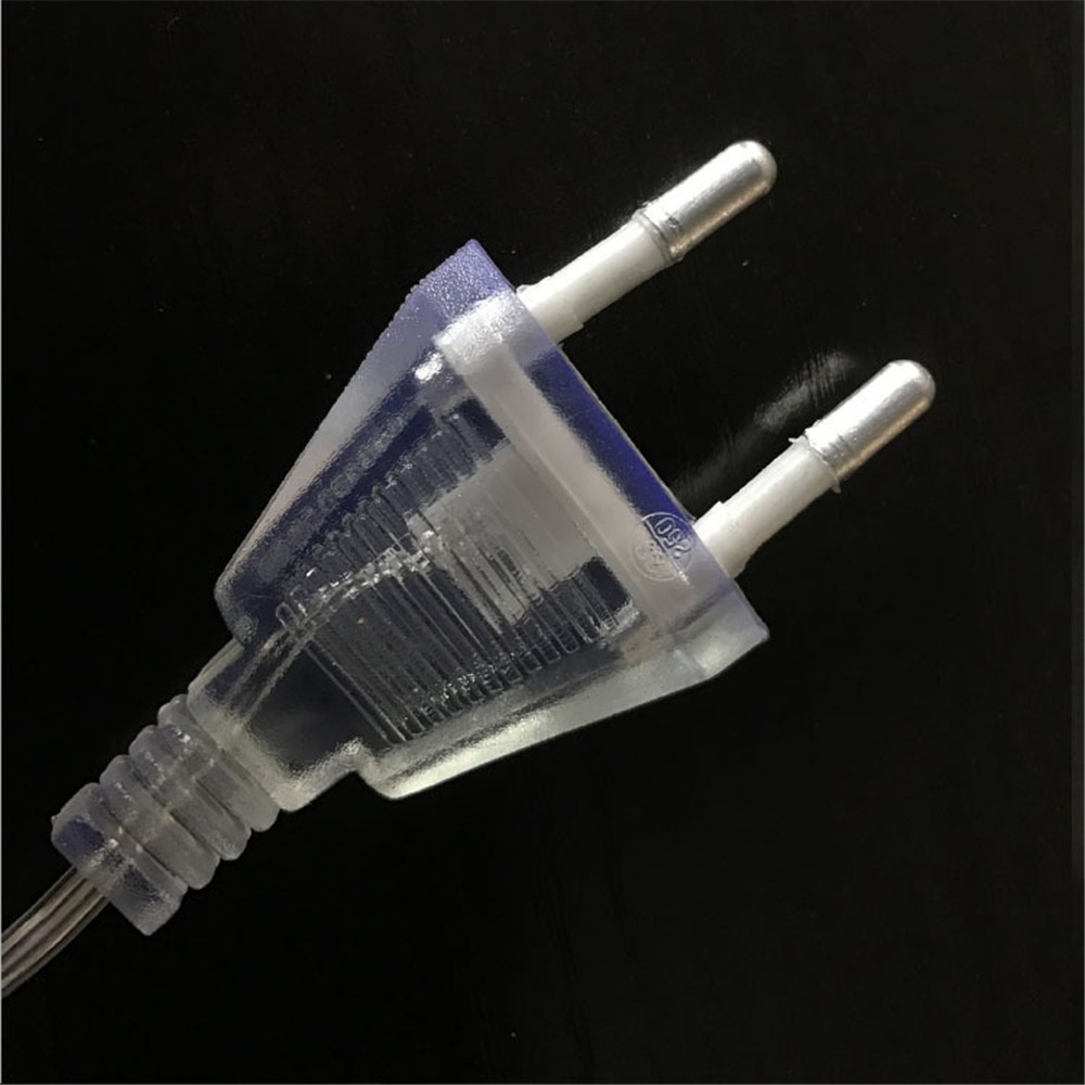 3M/5M Plug Cable Transparent LED Light Extension String Standard Electrical Extension Cord for Home Holiday String Light Christmas