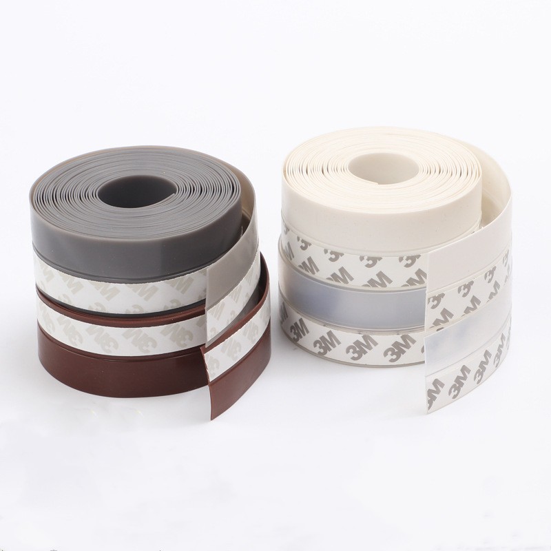 5M Self Adhesive Silicone Sealing Tape Door and Window Seal Sound Insulation Strip Door Bottom Windshield Weather Handwriting Tape