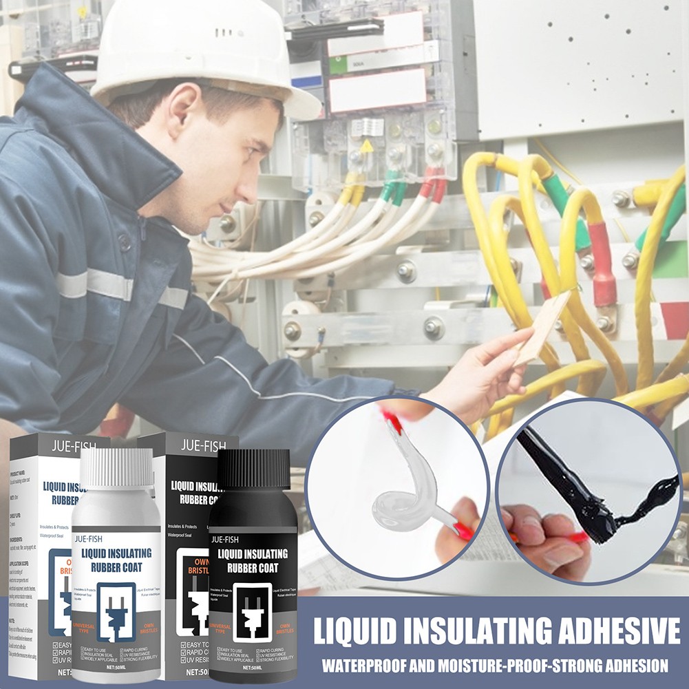 30/50ml Electrical Insulation Sealant Liquid Tape Paste Waterproof Anti-UV Fast Dry Lamp Board Electronic Sealant No Corrosion