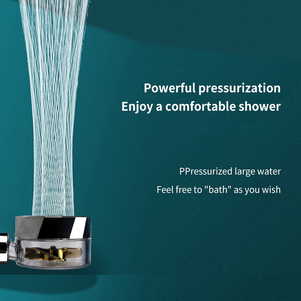 Changjie new design 360 degree high pressure water turbine spiral outlet water turbine shower head