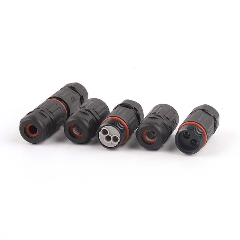 10pcs IP68 2/3 Pin Waterproof Connector Straight Electrical Wire CableConnector Outdoor Plug Socket Terminal Block Junction Box