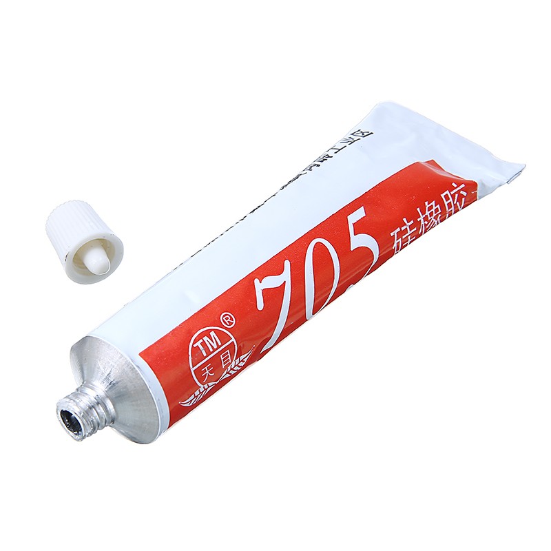 50ml 705 Clear Silicone Glue Rubber Sealant Adhesive Glue Tube for Non-metal Metal Plastic Rubber Bonding Non-Toxic