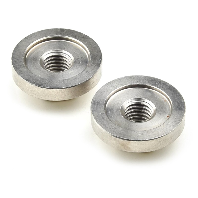 2pcs M14 Thread Replacement Angle Grinder Inner Outer Flange Nut Tool Set for 14mm Spindle Thread Power Tool Grids Steel Lock