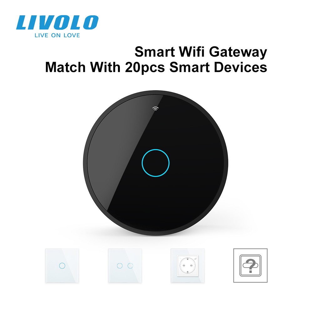 Livolo 2.0 Smart Version Movable ZigBee Gateway, Smart Hub by APP, Google Home, Alexa, Echo, Work with Livolo ZigBee Products