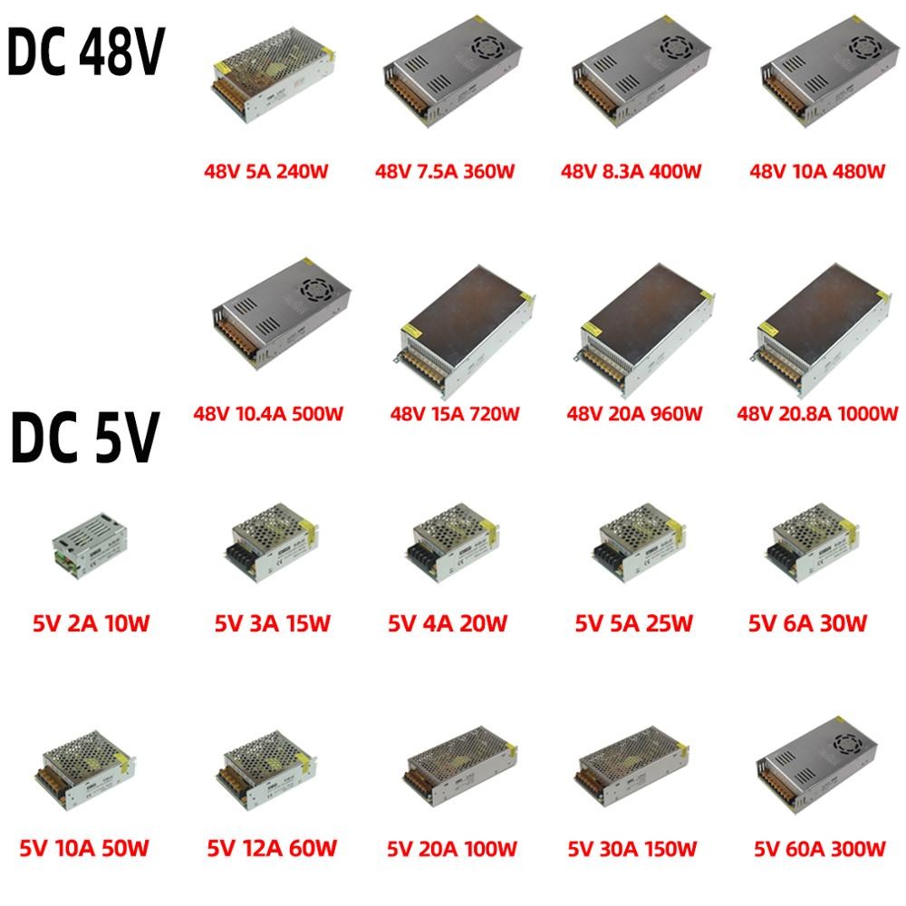 KAYPW AC Transformer Power Supply Converter AC 110V 220V to DC 5V 12V 24V 48V Transformer Power Supply Supply Inverter for Led CCTV