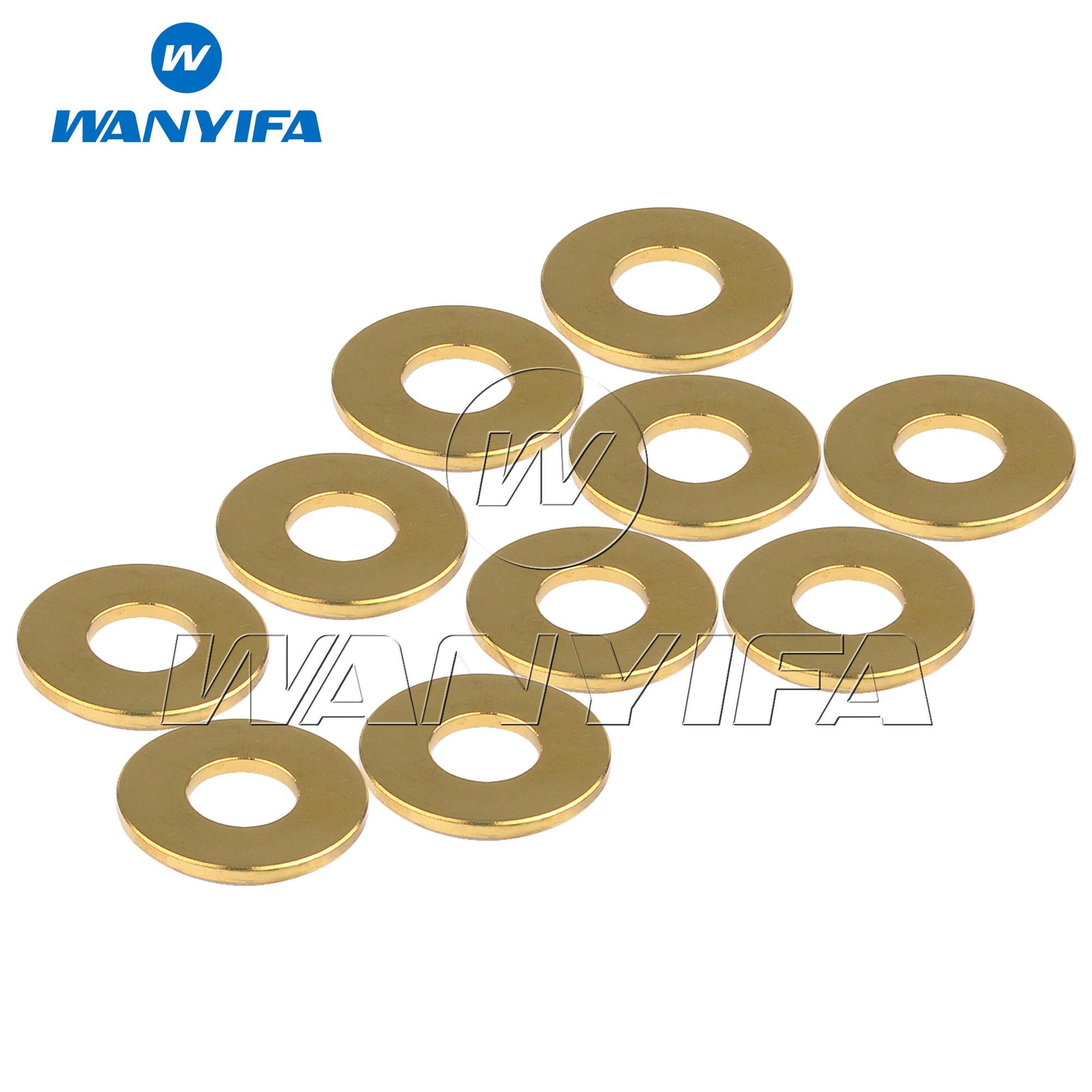 Waniva Titanium Gasket M5 M6 M8 M10 Fancy Decorative Spacer Washers for Motorcycle Car 10pcs