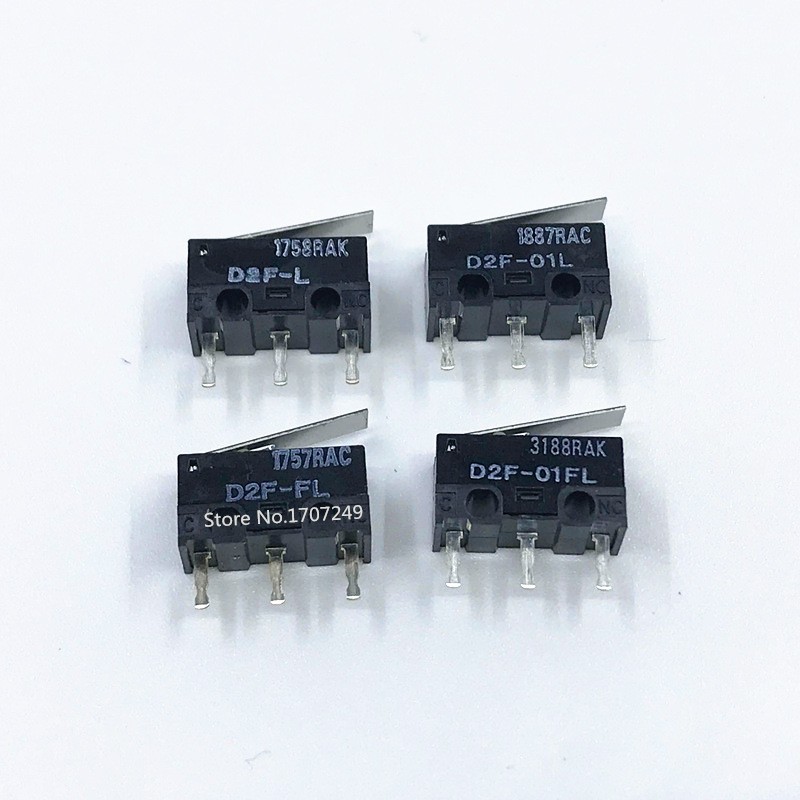 10pcs Original OMRON Mouse Micro Switch D2FC-F-7N 10m 20m of D2FC-F-K(50M) D2F D2F-F D2F-01 D2F-01L D2F-01FL D2F-01F-T D2F-F-3-7