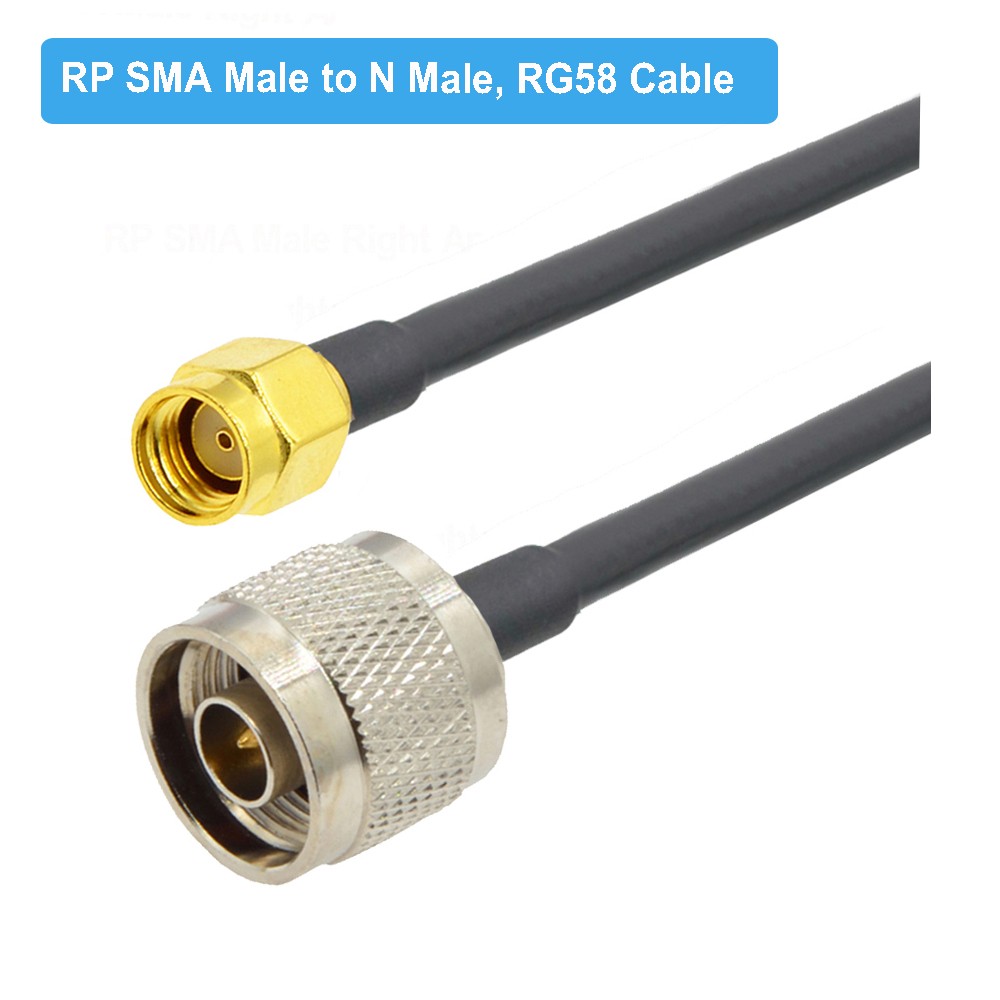 1pc RG58 N Type Male/Female to SMA Male Plug RF Coaxial Adapter Pigtail Cable RG-58 Extension Jumper Cord 15cm 50cm 1M 2M 5M