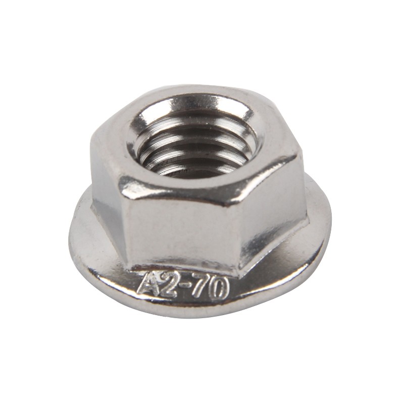 Flange Nut Hex Metric Threaded Hexagon Nut 304 Stainless Steel M3 M4 M5 M6 M8 M10 M12 M14 M16