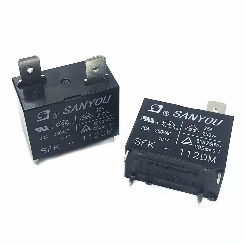 Free Shipping 5pcs-50pcs Original New SANYOU Relay SFK-112DM Air Conditioner Relay Power Relay SFK 112DM 12VDC 25A 250VAC 4 Pins