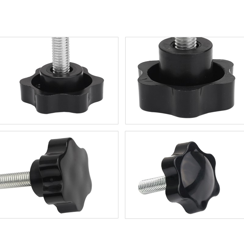 M4 m5 m6 m8 m10 m12 plastic handle screw plum hand tighten screw star shaped tighten nuts bakelite carbon steel handle